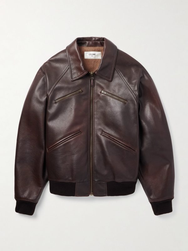 Leather Bomber Jacket Leather Bomber Jacket