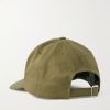 Triomphe Logo-Appliquéd Cotton-Blend Drill Baseball Cap - BK