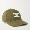 Triomphe Logo-Appliquéd Cotton-Blend Drill Baseball Cap