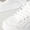 Logo-Embroidered Mesh-Panelled Leather Sneakers - CU