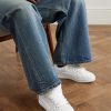 Logo-Embroidered Mesh-Panelled Leather Sneakers - OU