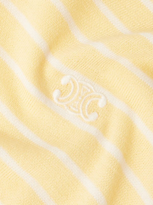 Logo-Embroidered Striped Cotton Polo Shirt - CU Logo-Embroidered Striped Cotton Polo Shirt - CU