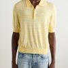 Logo-Embroidered Striped Cotton Polo Shirt - FR Logo-Embroidered Striped Cotton Polo Shirt - FR