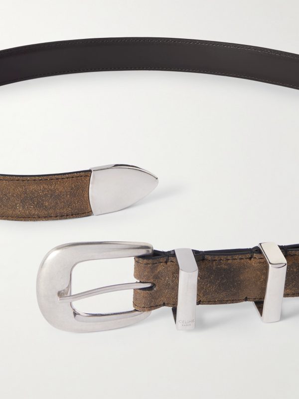 2.5cm Waxed-Leather Belt - E1