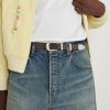 2.5cm Waxed-Leather Belt - FR
