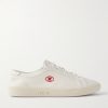 Leather-Trimmed Logo-Embroidered Canvas Sneakers Leather-Trimmed Logo-Embroidered Canvas Sneakers