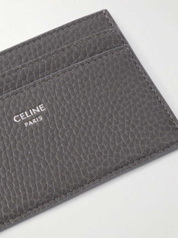 Logo-Detailed Full-Grain Leather Cardholder - CU Logo-Detailed Full-Grain Leather Cardholder - CU