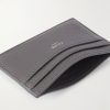 Logo-Detailed Full-Grain Leather Cardholder - E1 Logo-Detailed Full-Grain Leather Cardholder - E1
