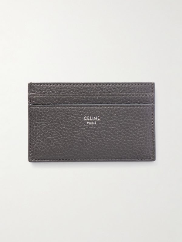 Logo-Detailed Full-Grain Leather Cardholder Logo-Detailed Full-Grain Leather Cardholder
