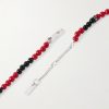 Triomphe Silver-Tone Multi-Stone Necklace - BK Triomphe Silver-Tone Multi-Stone Necklace - BK