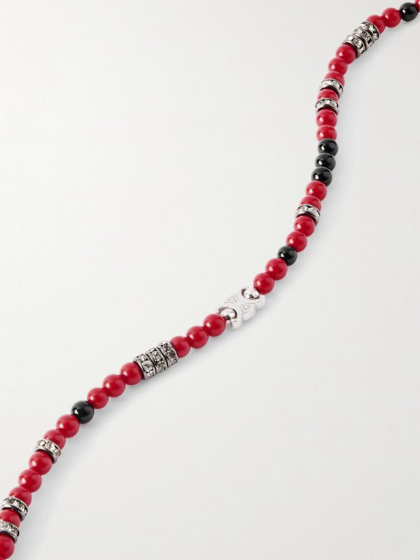 Triomphe Silver-Tone Multi-Stone Necklace - CU Triomphe Silver-Tone Multi-Stone Necklace - CU