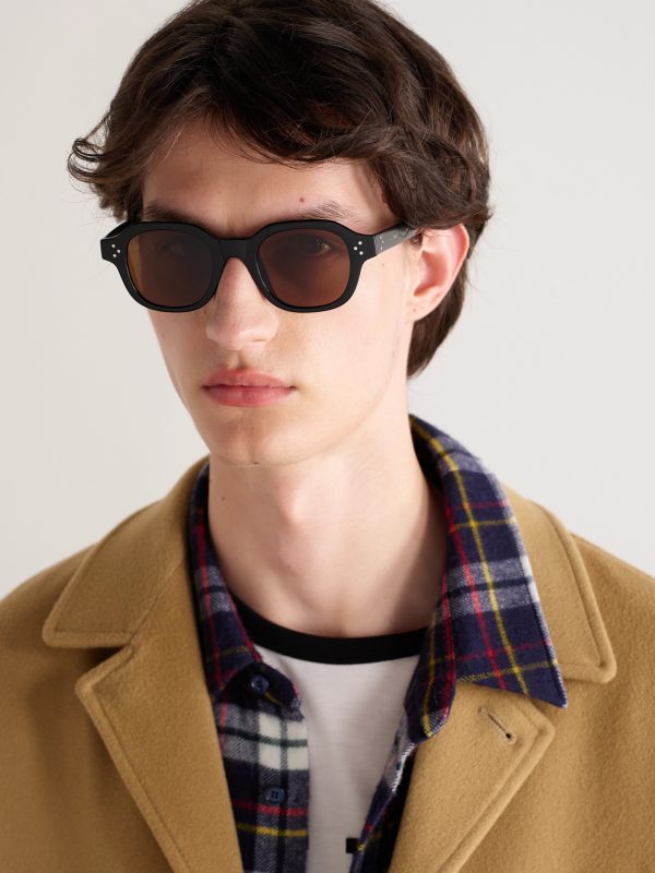 Square-Frame Acetate Sunglasses - OU Square-Frame Acetate Sunglasses - OU