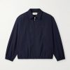 Logo-Embroidered Wool and Cotton-Blend Gabardine Blouson Jacket
