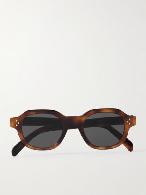 Square-Frame Tortoiseshell Acetate Sunglasses