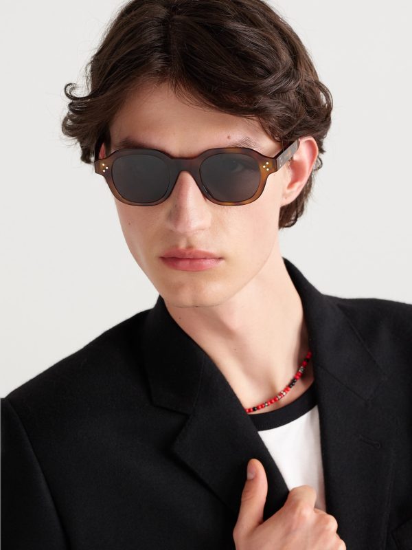 Square-Frame Tortoiseshell Acetate Sunglasses - OU Square-Frame Tortoiseshell Acetate Sunglasses - OU
