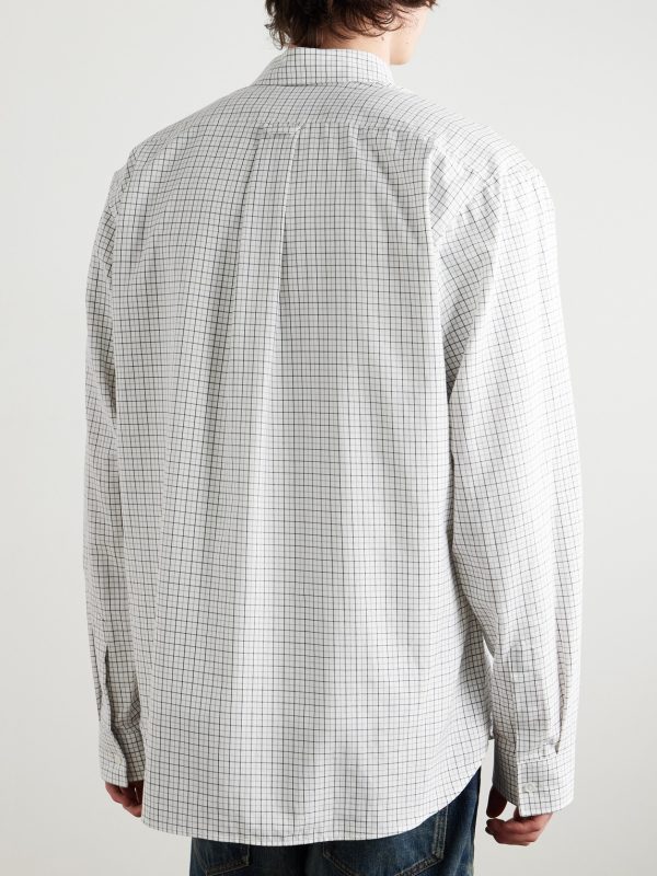 Checked Cotton-Twill Shirt - BK Checked Cotton-Twill Shirt - BK