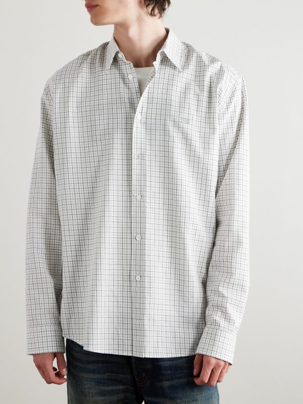 Checked Cotton-Twill Shirt - FR Checked Cotton-Twill Shirt - FR
