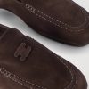 Logo-Appliquéd Suede Loafers - CU Logo-Appliquéd Suede Loafers - CU