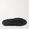 Logo-Appliquéd Suede Loafers - E1 Logo-Appliquéd Suede Loafers - E1