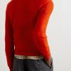 Logo-Embroidered Open-Knit Wool Sweater - BK