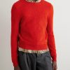 Logo-Embroidered Open-Knit Wool Sweater - FR