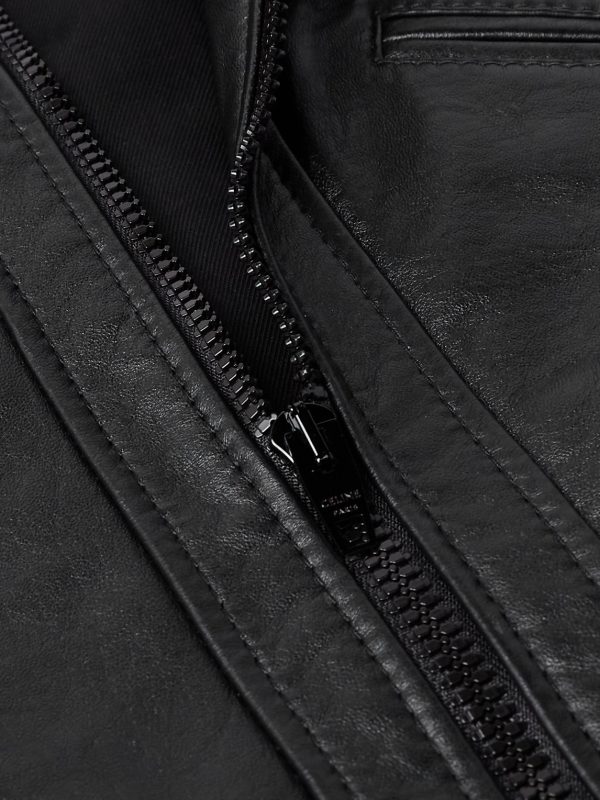 Panelled Leather Jacket - CU Panelled Leather Jacket - CU