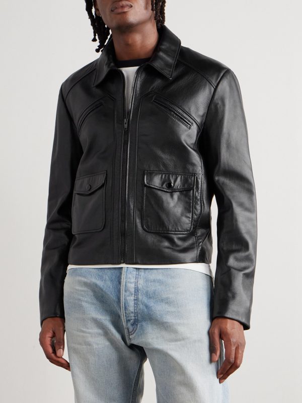 Panelled Leather Jacket - FR Panelled Leather Jacket - FR
