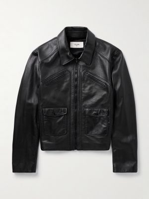 Panelled Leather Jacket Panelled Leather Jacket