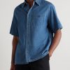 Logo-Embroidered Denim Shirt - FR