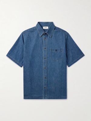 Logo-Embroidered Denim Shirt Logo-Embroidered Denim Shirt