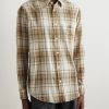 Logo-Embroidered Checked Cotton Shirt - FR Logo-Embroidered Checked Cotton Shirt - FR