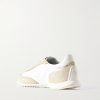 Racer Logo-Embroidered Suede, Leather and Shell Sneakers - BK Racer Logo-Embroidered Suede, Leather and Shell Sneakers - BK