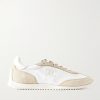 Racer Logo-Embroidered Suede, Leather and Shell Sneakers Racer Logo-Embroidered Suede, Leather and Shell Sneakers
