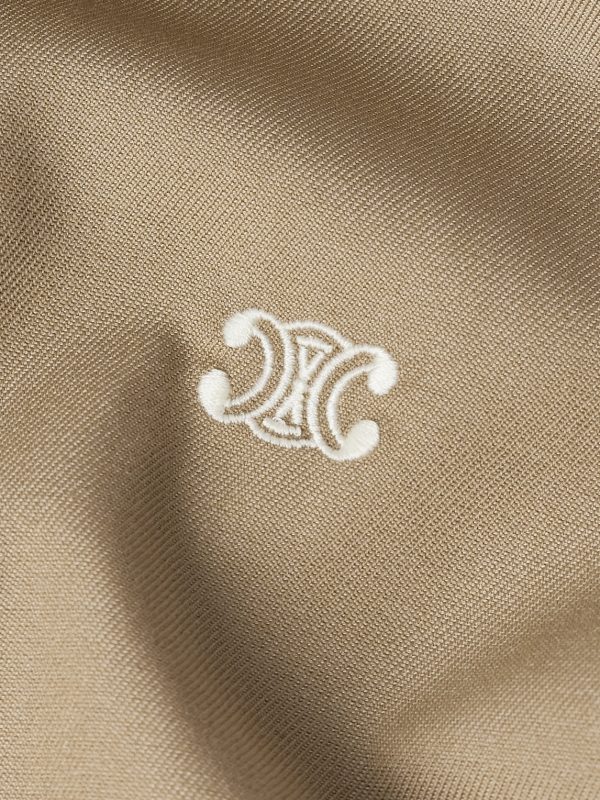 Logo-Embroidered Wool and Cotton-Blend Gabardine Blouson Jacket - E1 Logo-Embroidered Wool and Cotton-Blend Gabardine Blouson Jacket - E1