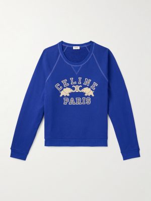 Slim-Fit Logo-Print Cotton-Jersey Sweatshirt Slim-Fit Logo-Print Cotton-Jersey Sweatshirt