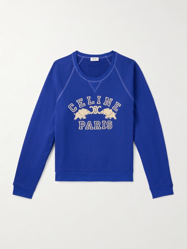 Slim-Fit Logo-Print Cotton-Jersey Sweatshirt Slim-Fit Logo-Print Cotton-Jersey Sweatshirt