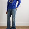 Slim-Fit Logo-Print Cotton-Jersey Sweatshirt - OU Slim-Fit Logo-Print Cotton-Jersey Sweatshirt - OU