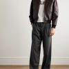 Wide-Leg Pleated Cashmere Trousers - OU