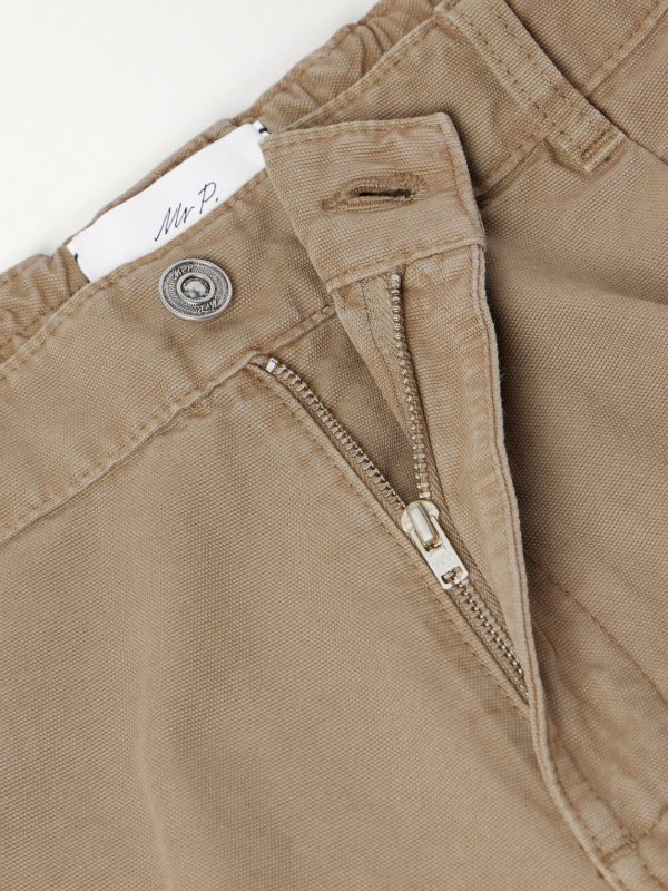 Daniel Tapered Pleated Organic Cotton-Canvas Trousers - E1 Daniel Tapered Pleated Organic Cotton-Canvas Trousers - E1