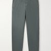 Daniel Tapered Pleated Organic Cotton-Canvas Trousers Daniel Tapered Pleated Organic Cotton-Canvas Trousers