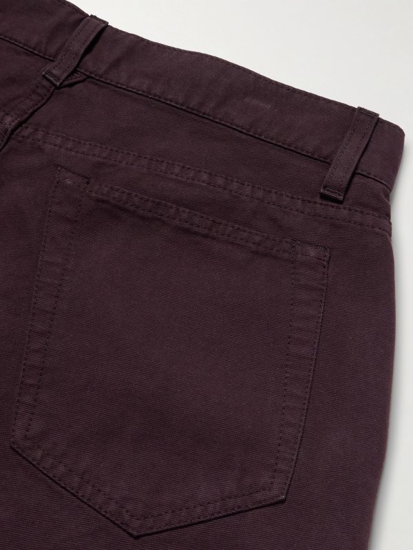Edward Straight-Leg Organic Cotton-Canvas Trousers - CU