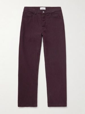 Edward Straight-Leg Organic Cotton-Canvas Trousers