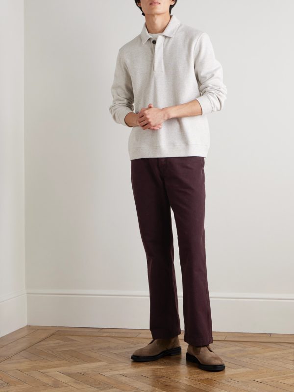 Edward Straight-Leg Organic Cotton-Canvas Trousers - OU