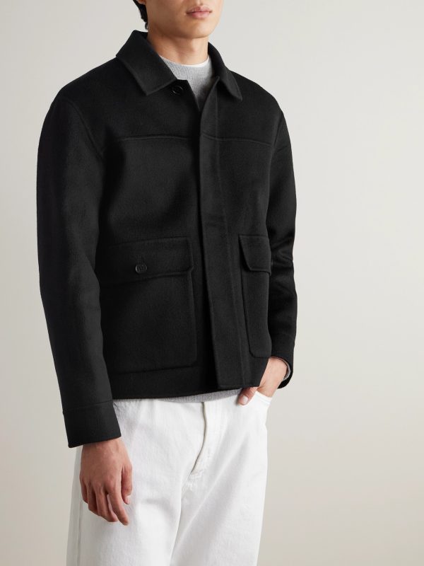 Double-Faced Cashmere Chore Jacket - FR Double-Faced Cashmere Chore Jacket - FR