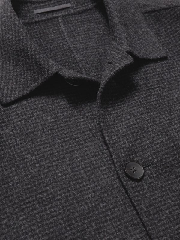 Checked Double-Faced Wool and Cashmere-Blend Coat - CU Checked Double-Faced Wool and Cashmere-Blend Coat - CU