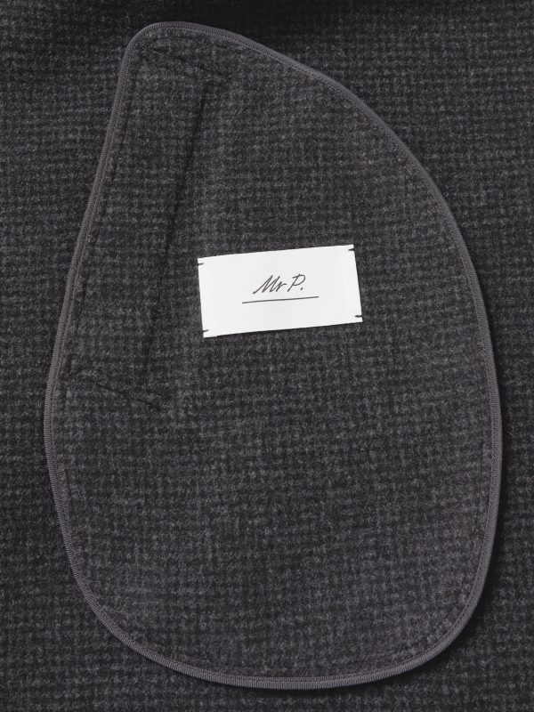 Checked Double-Faced Wool and Cashmere-Blend Coat - E1 Checked Double-Faced Wool and Cashmere-Blend Coat - E1