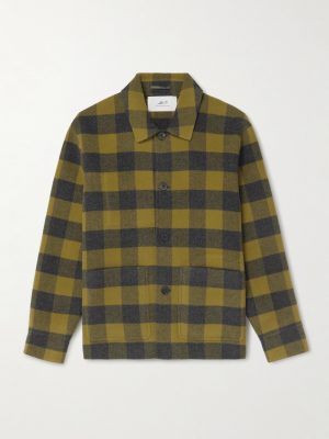 Checked Double-Faced Wool and Cashmere-Blend Chore Jacket