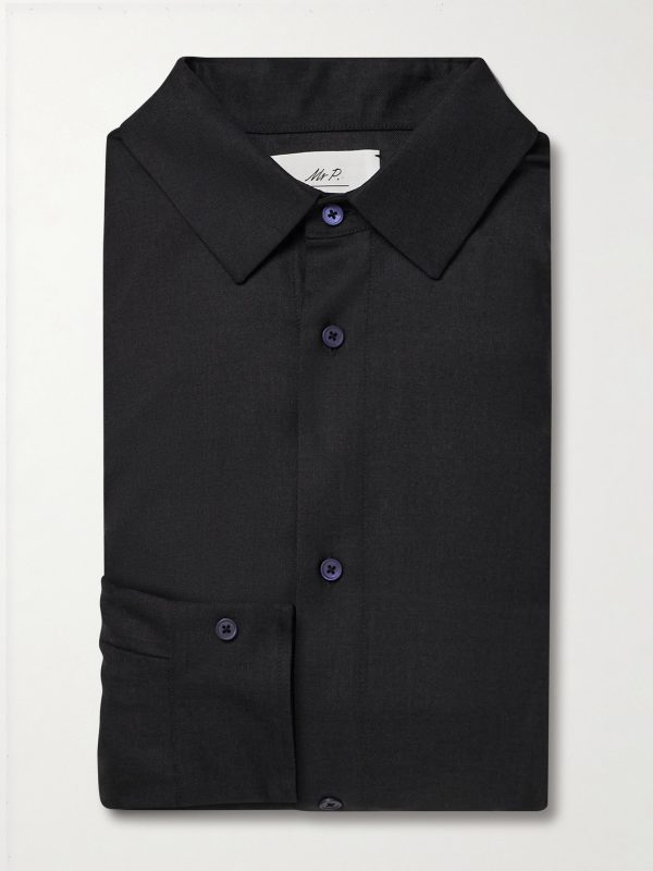 Wool, Silk and Cashmere-Blend Shirt