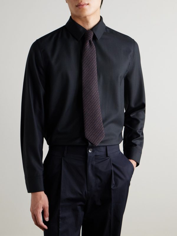 Wool, Silk and Cashmere-Blend Shirt - FR Wool, Silk and Cashmere-Blend Shirt - FR