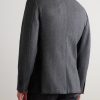 Herringbone Virgin Wool Suit Jacket - BK Herringbone Virgin Wool Suit Jacket - BK